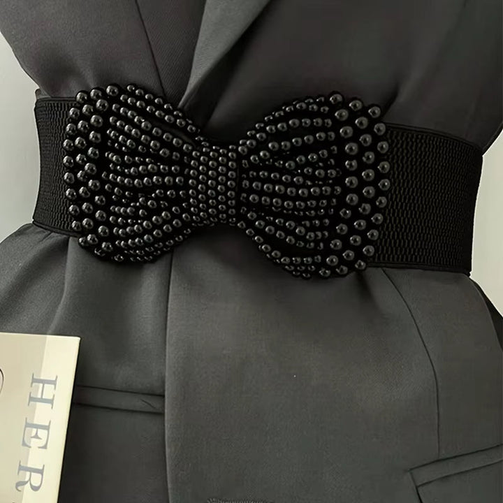 Pearl Bow Waist Belt