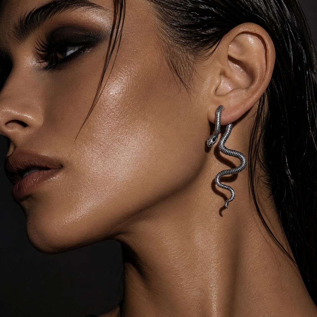 Serpent Drop Earrings
