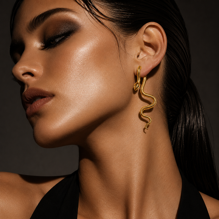 Serpent Drop Earrings