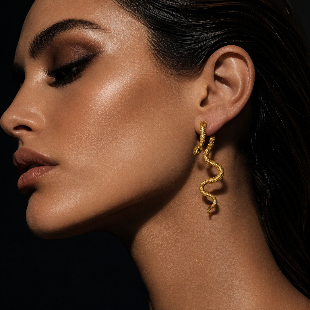 Serpent Drop Earrings