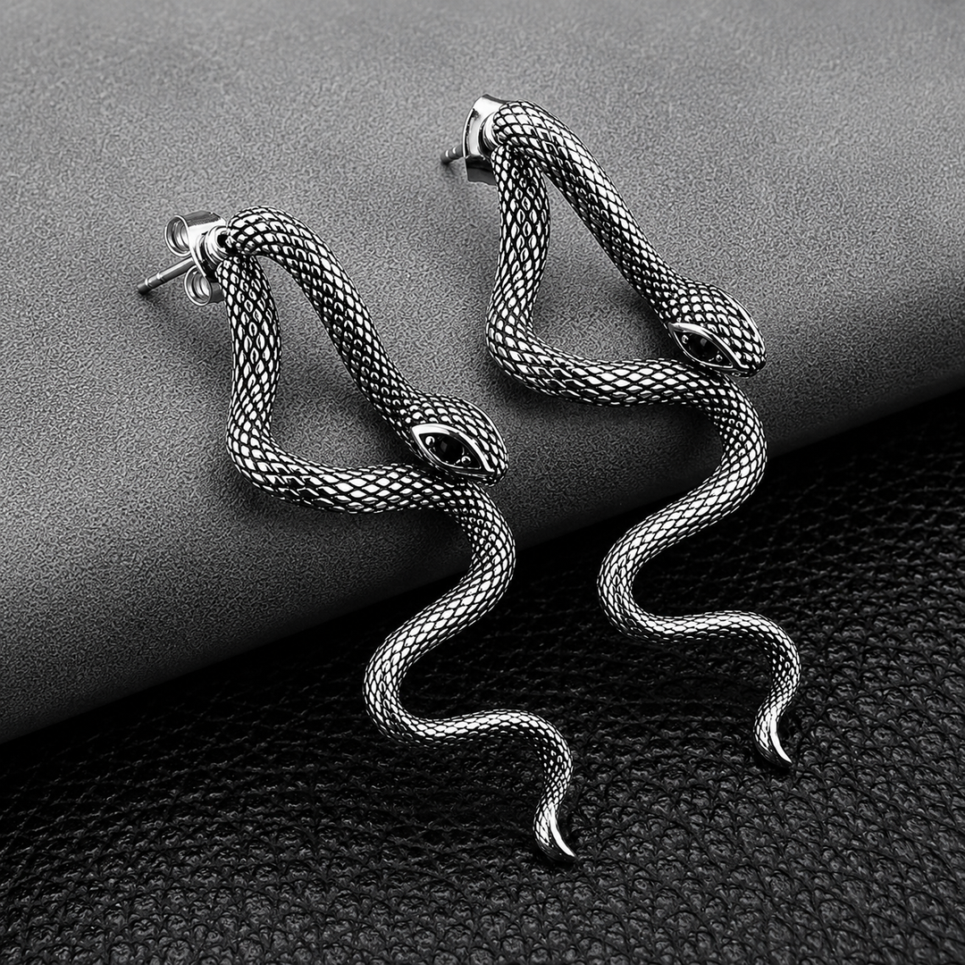 Serpent Drop Earrings