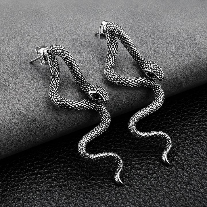 Serpent Drop Earrings