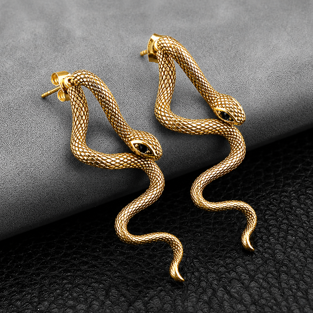 Serpent Drop Earrings