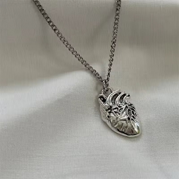 Crimson Heart Pendant Necklace