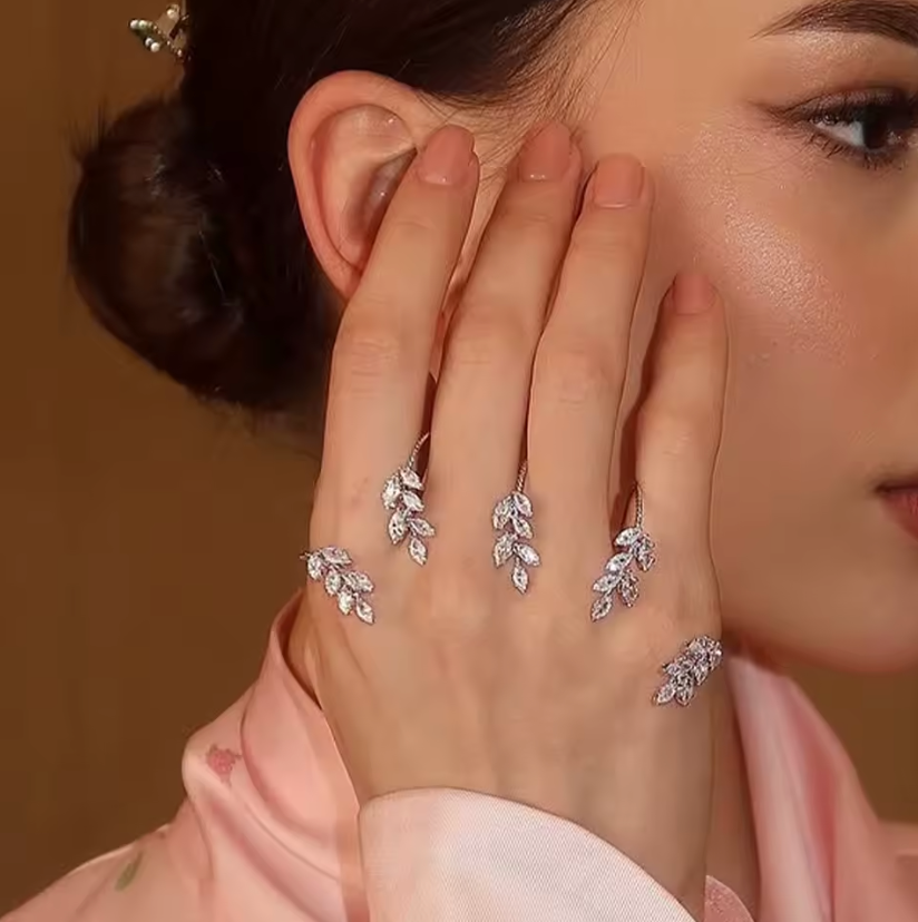 Dewdrop Branch Ring