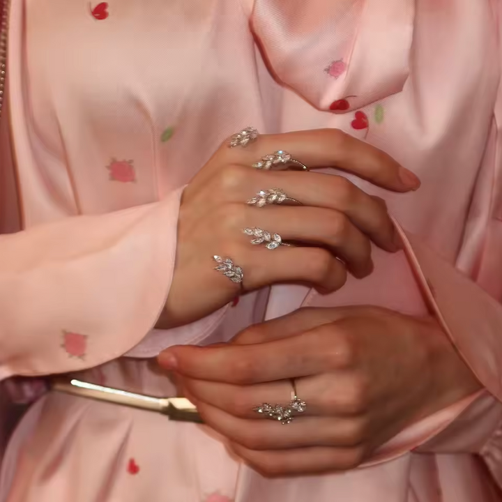 Dewdrop Branch Ring