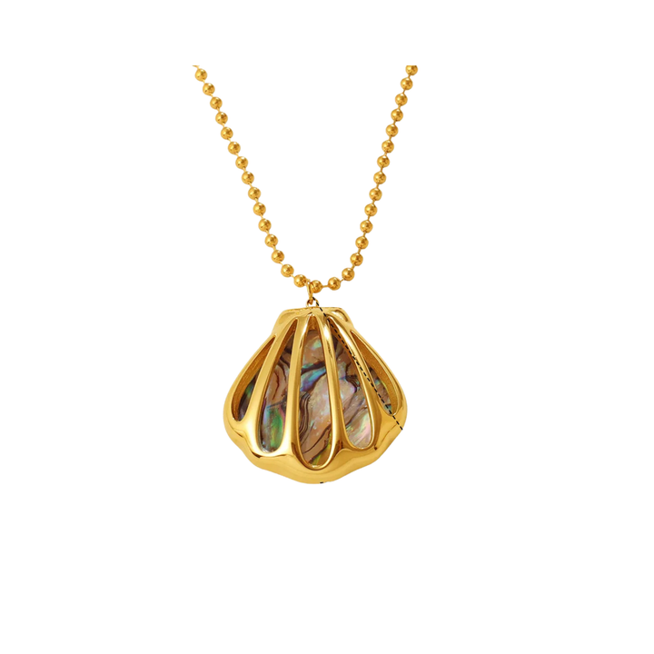 Siren Shell Earrings & Necklace Set