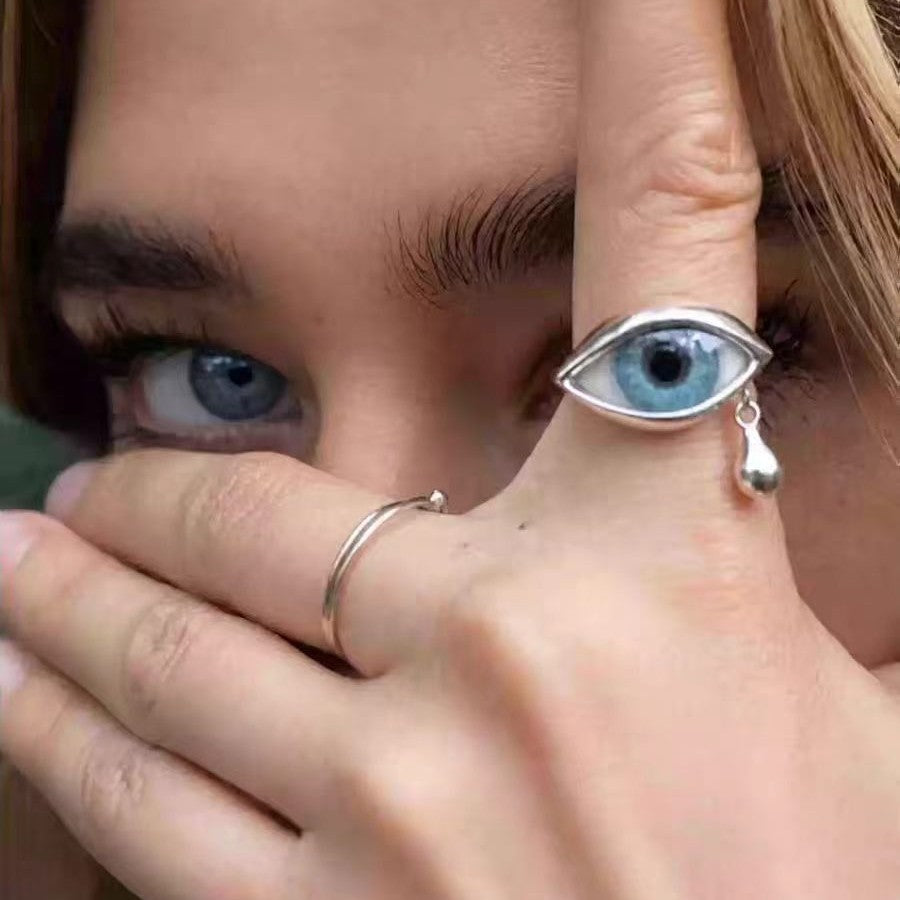 Teardrop Eye Ring