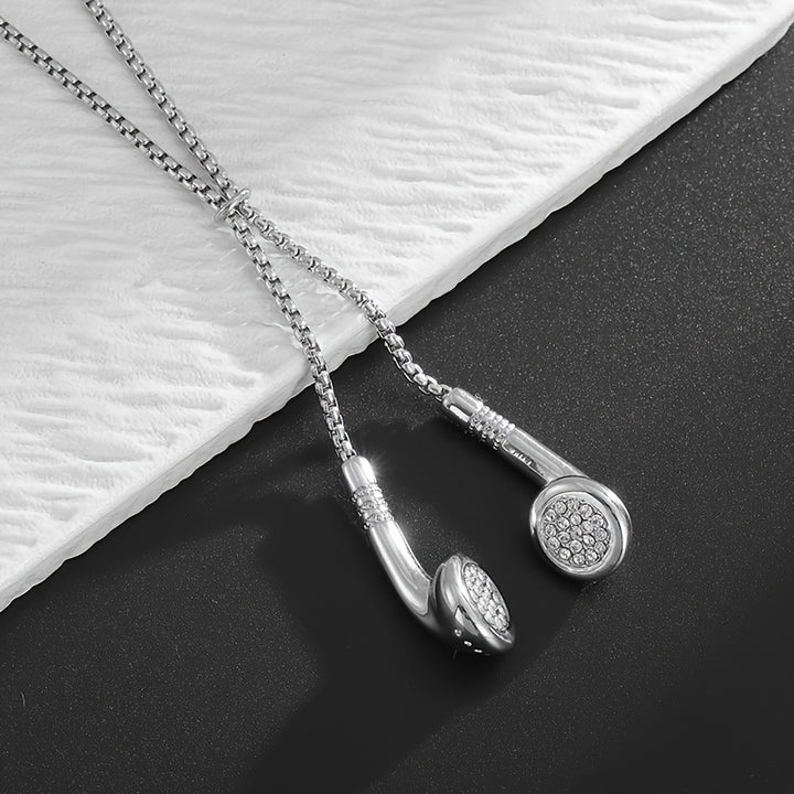 Interlude Crystal Earbud Necklace
