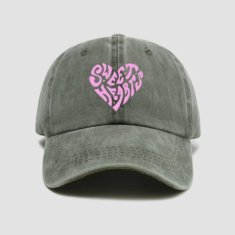 Sweet Hearts Washed Cap