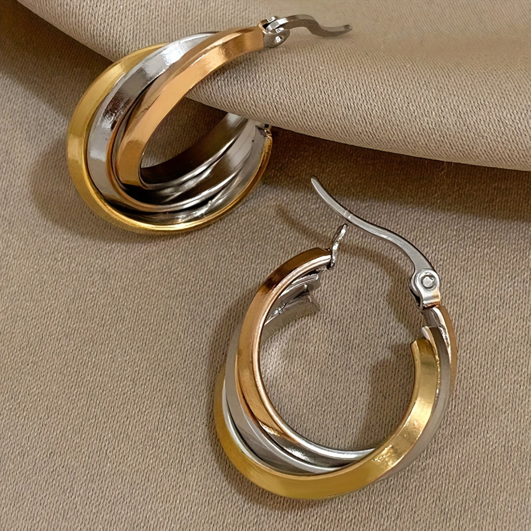 Twist & Turn Hoop Earrings