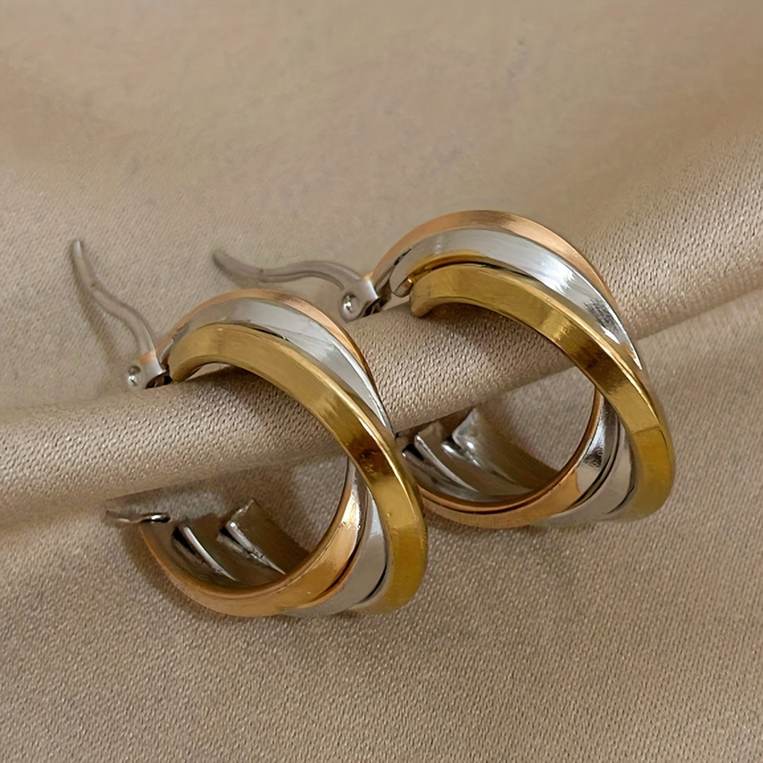 Twist & Turn Hoop Earrings