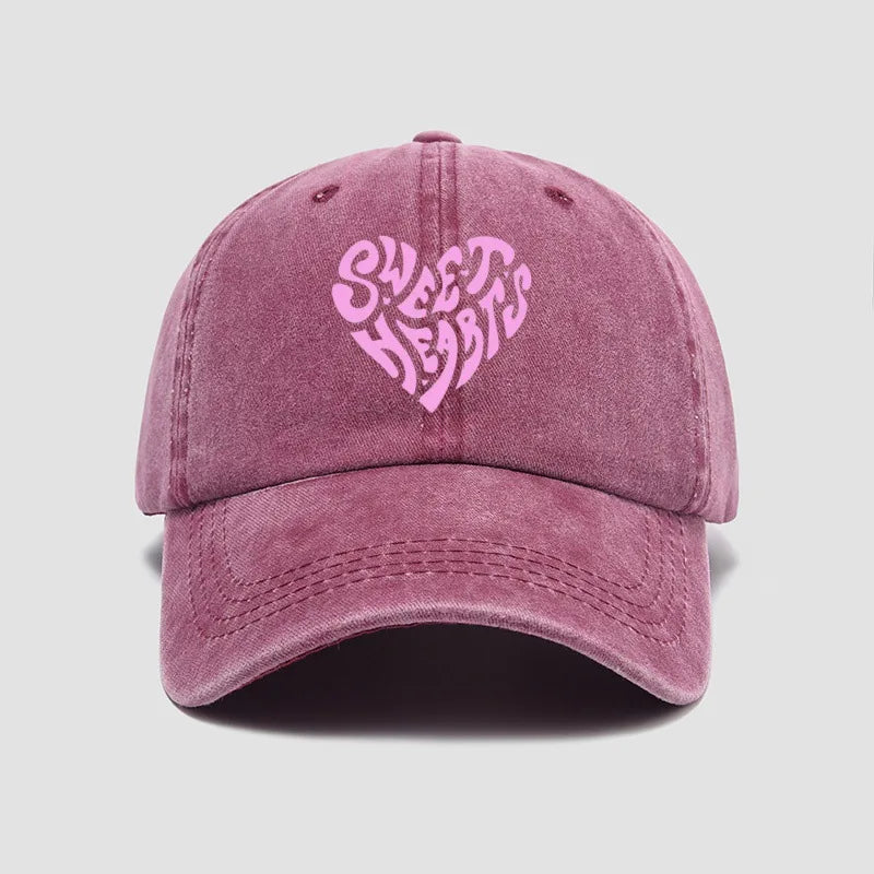 Sweet Hearts Washed Cap