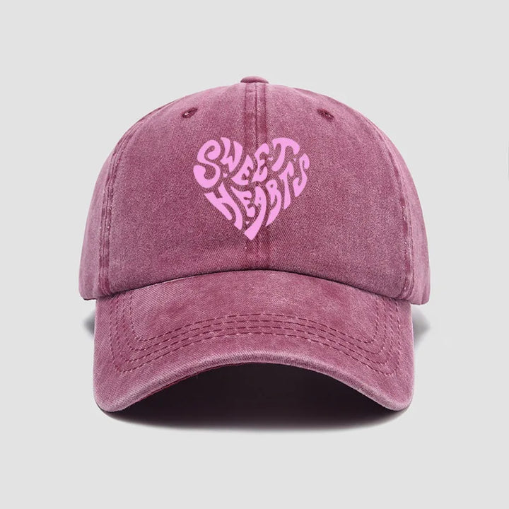Sweet Hearts Washed Cap
