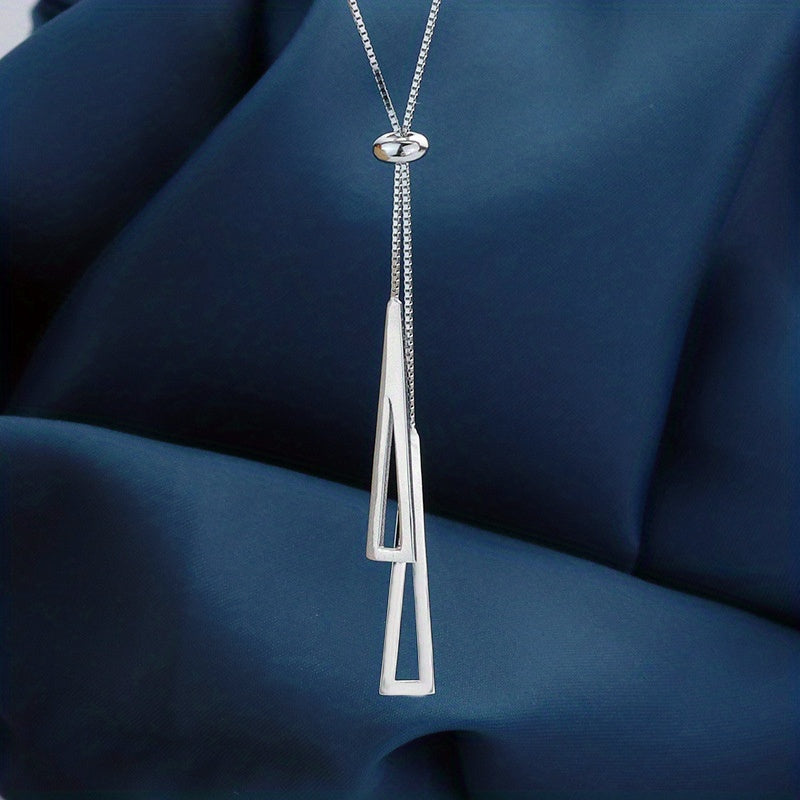 Acute Attraction Lariat Necklace