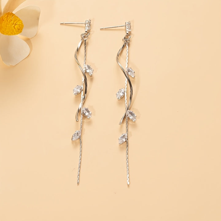 Crystal Stem Earrings
