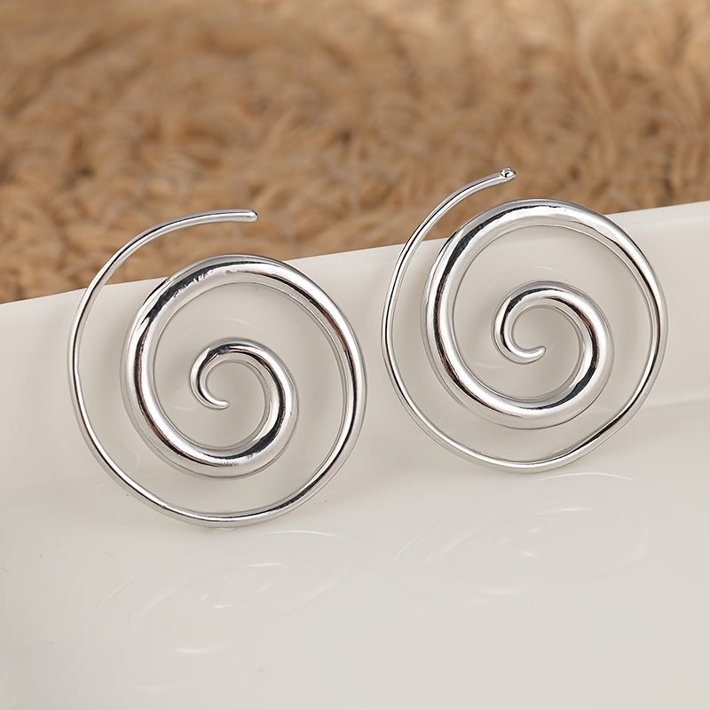 Sundial Hoop Earrings