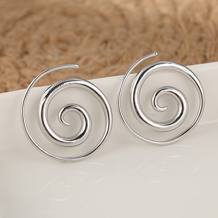 Sundial Hoop Earrings
