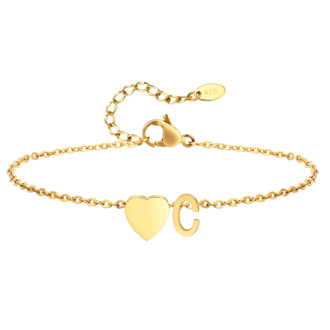 Amour Initial Anklet
