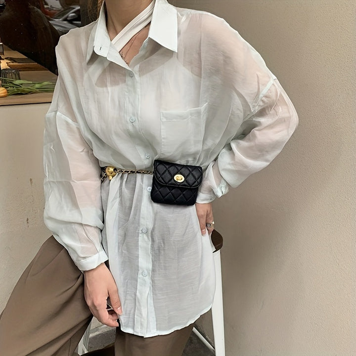 Matelassé Mini Belt Bag