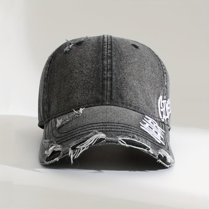 Never Give Up Distressed Cap