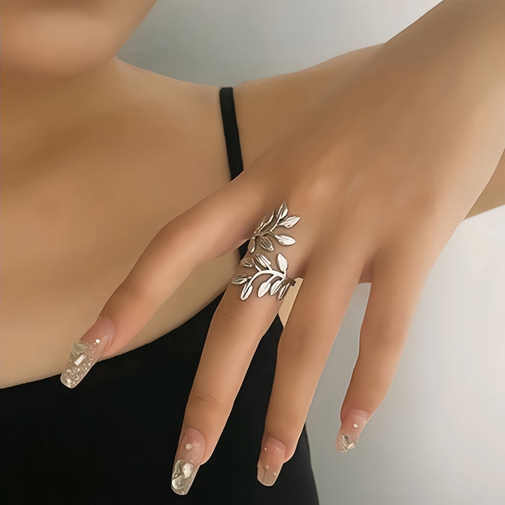 Botanical Leaf Wrap Ring