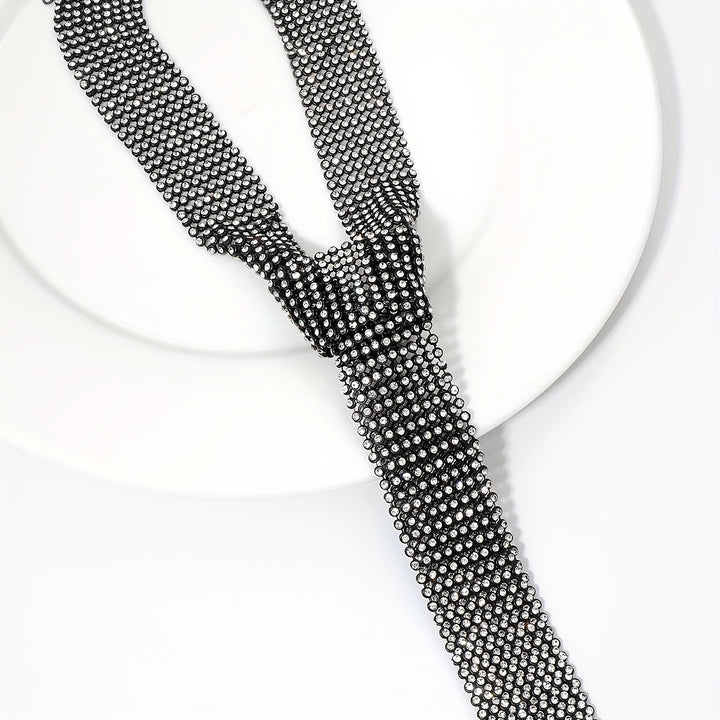 All That Glitter Tie Necklace