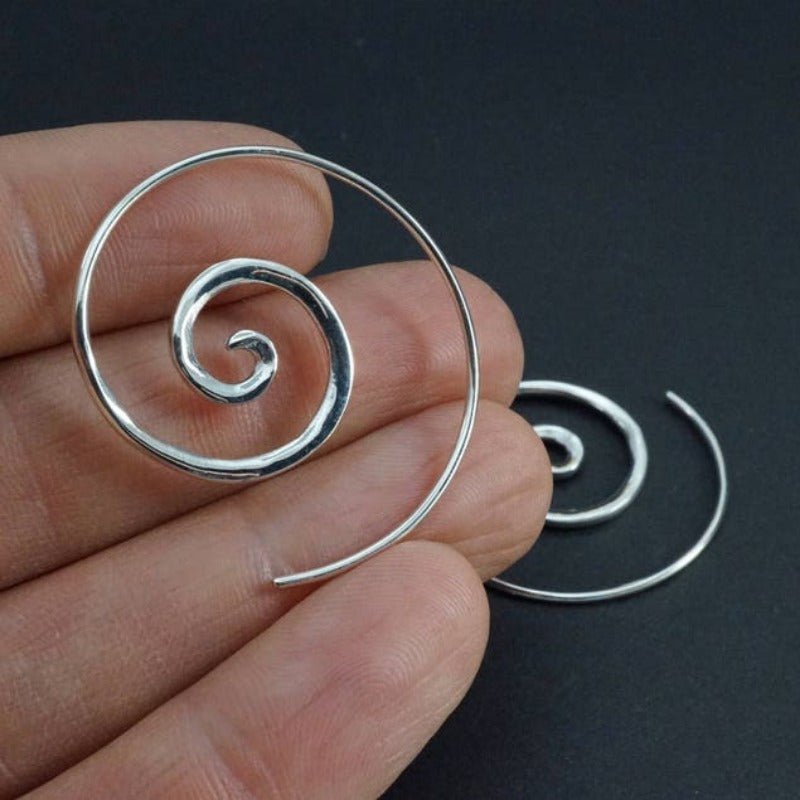 Sundial Hoop Earrings