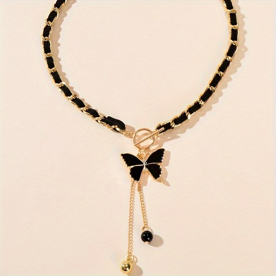 Noir Flutter Chain Necklace