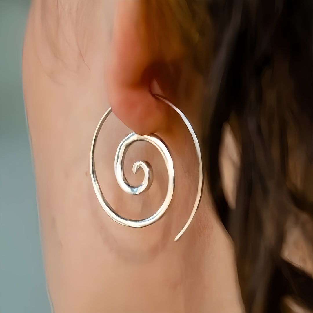 Sundial Hoop Earrings