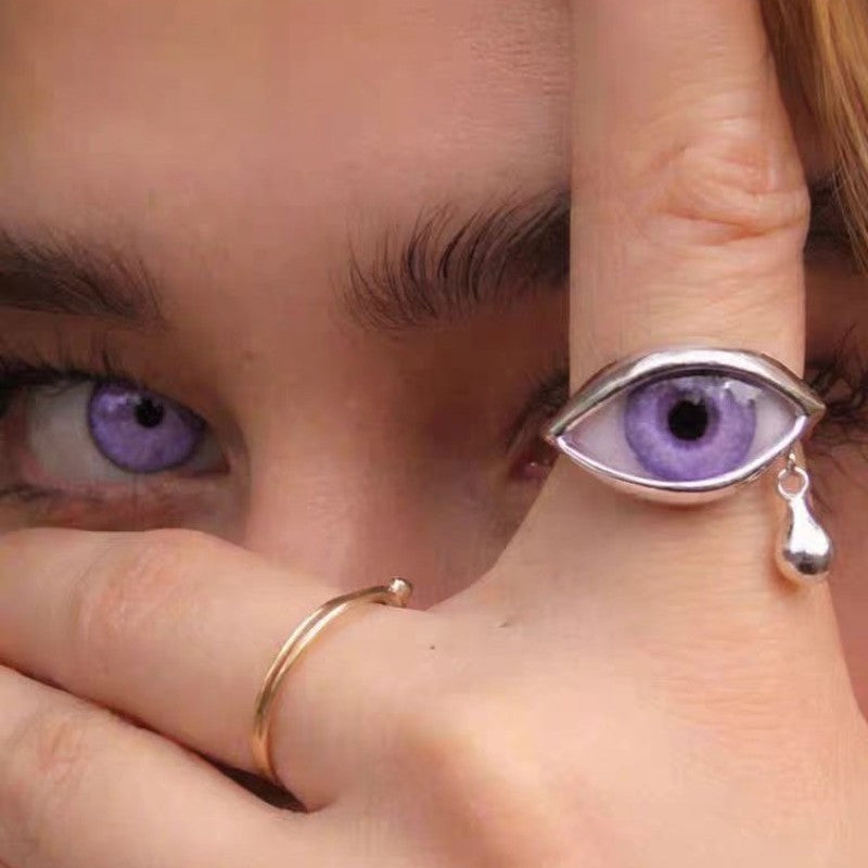 Teardrop Eye Ring