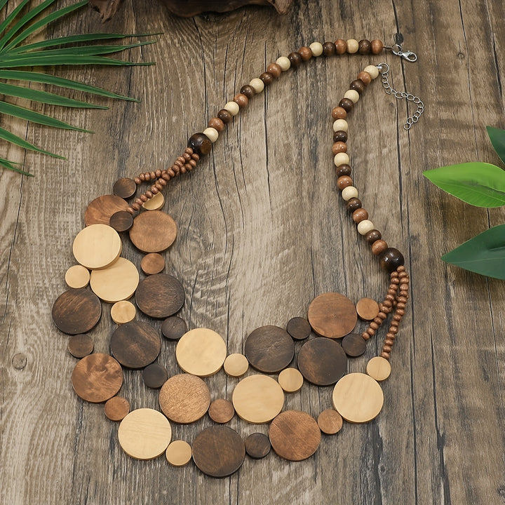 Sahara Circles Layered Necklace