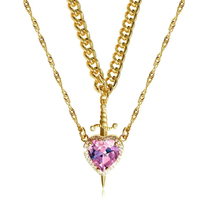 Velvet Dagger Necklace Set