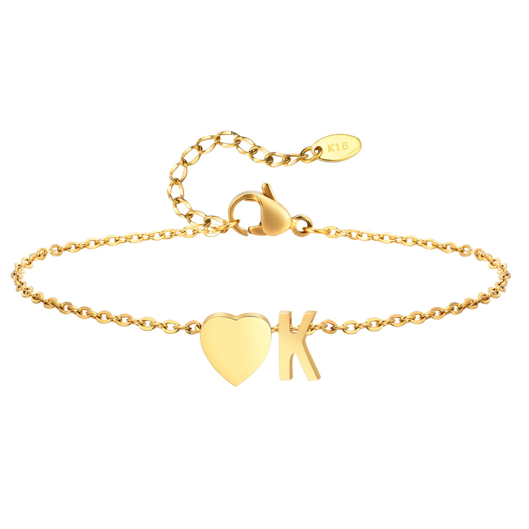 Amour Initial Anklet