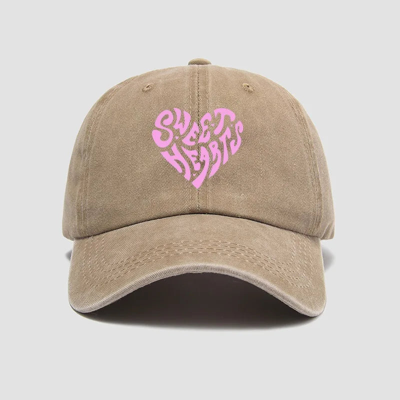 Sweet Hearts Washed Cap