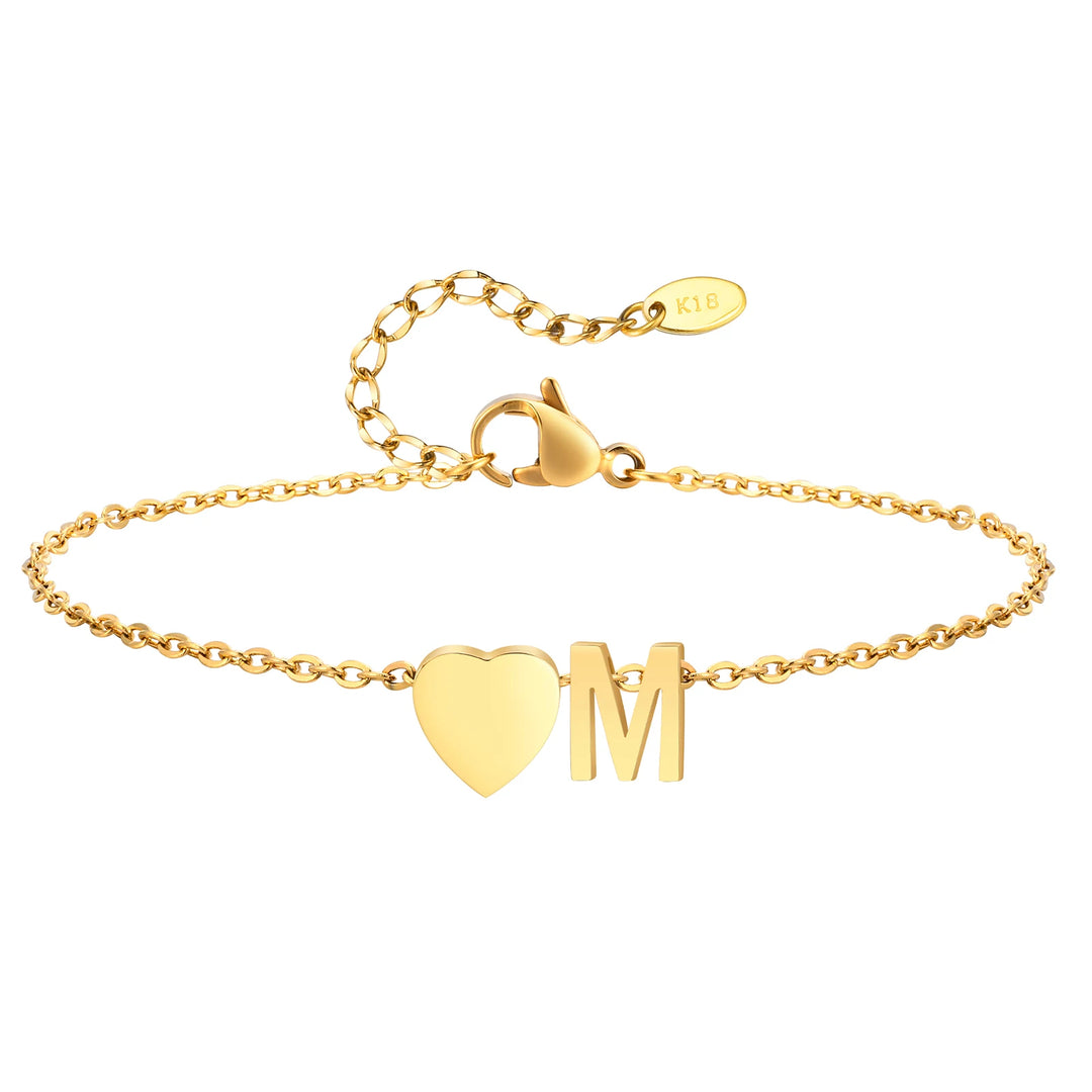 Amour Initial Anklet