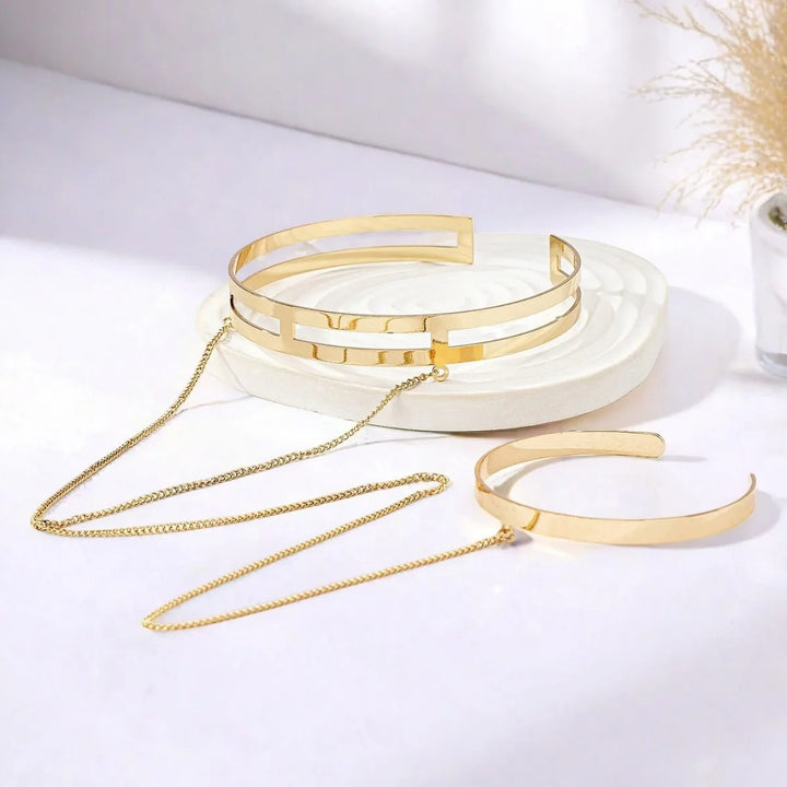 Gold Chain Arm Cuff