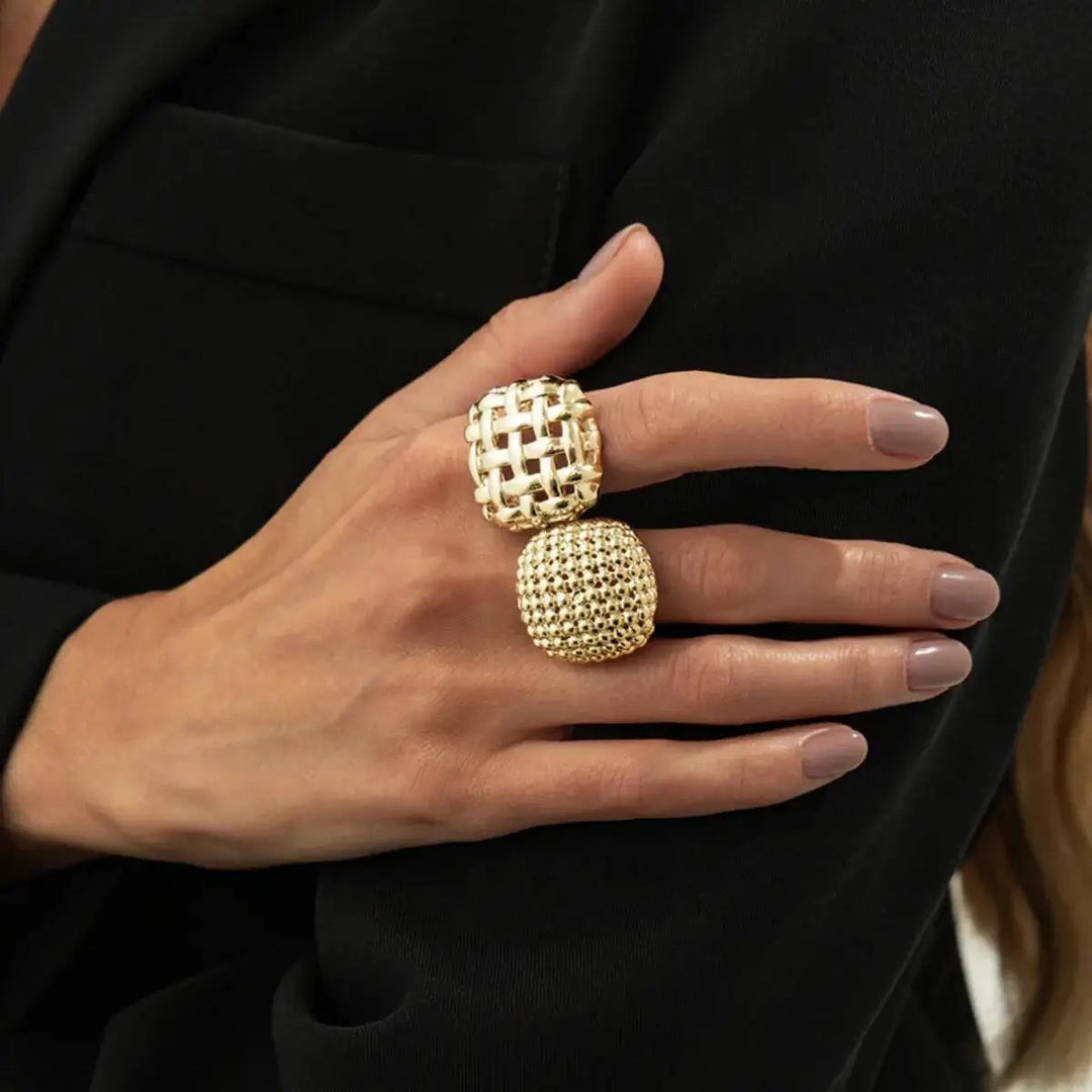 Lattice Duo Ring Set