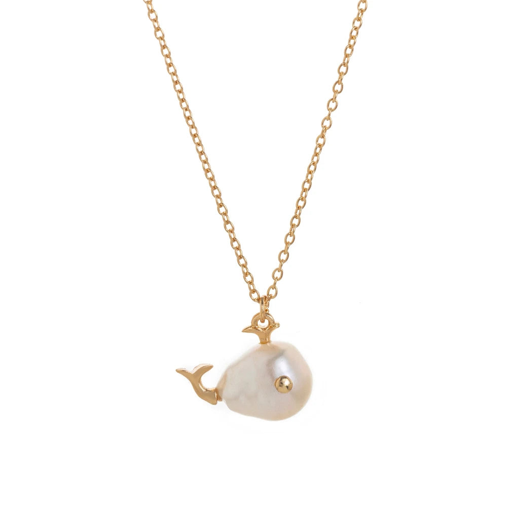 Moonlit Whale Necklace & Earring Set