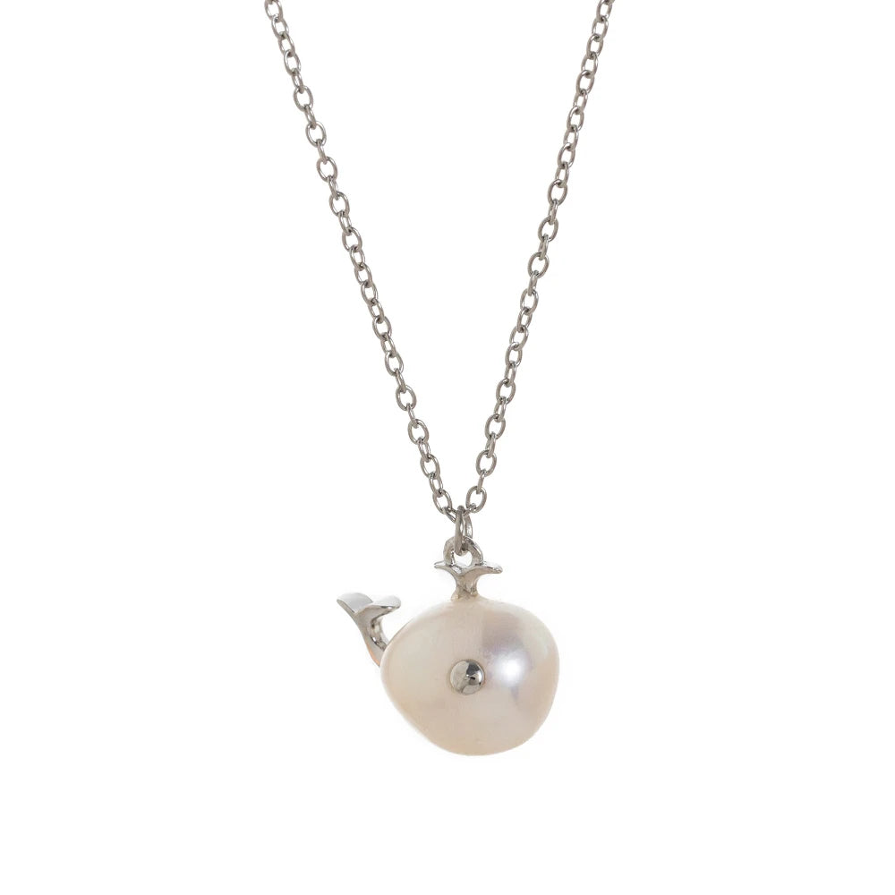 Moonlit Whale Necklace & Earring Set