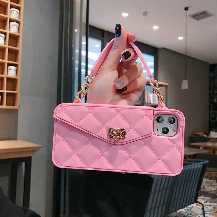 Quilted iPhone Wallet Case