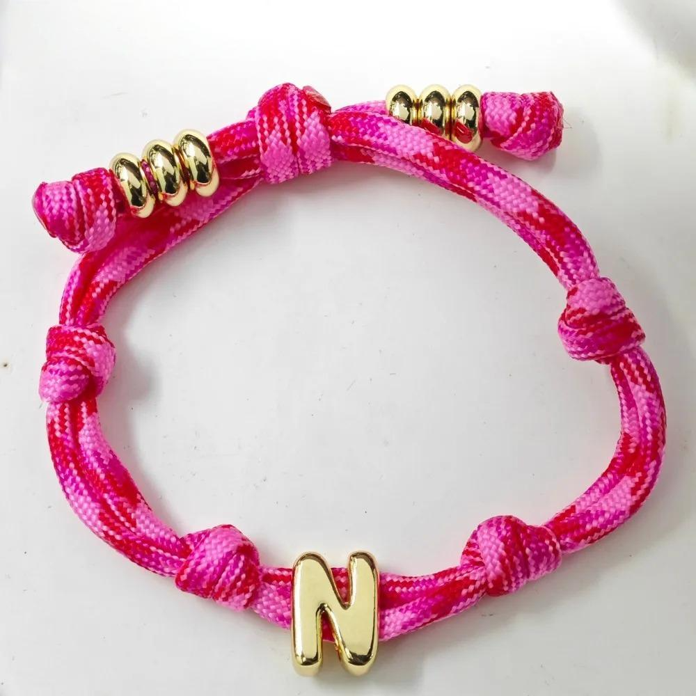 Golden Bubble Initial Bracelet