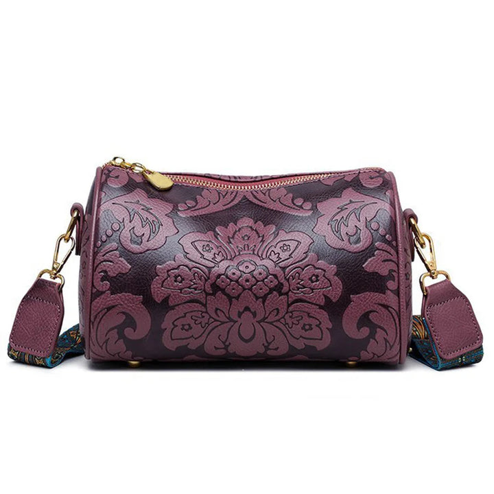 Baroque Bloom Barrel Bag