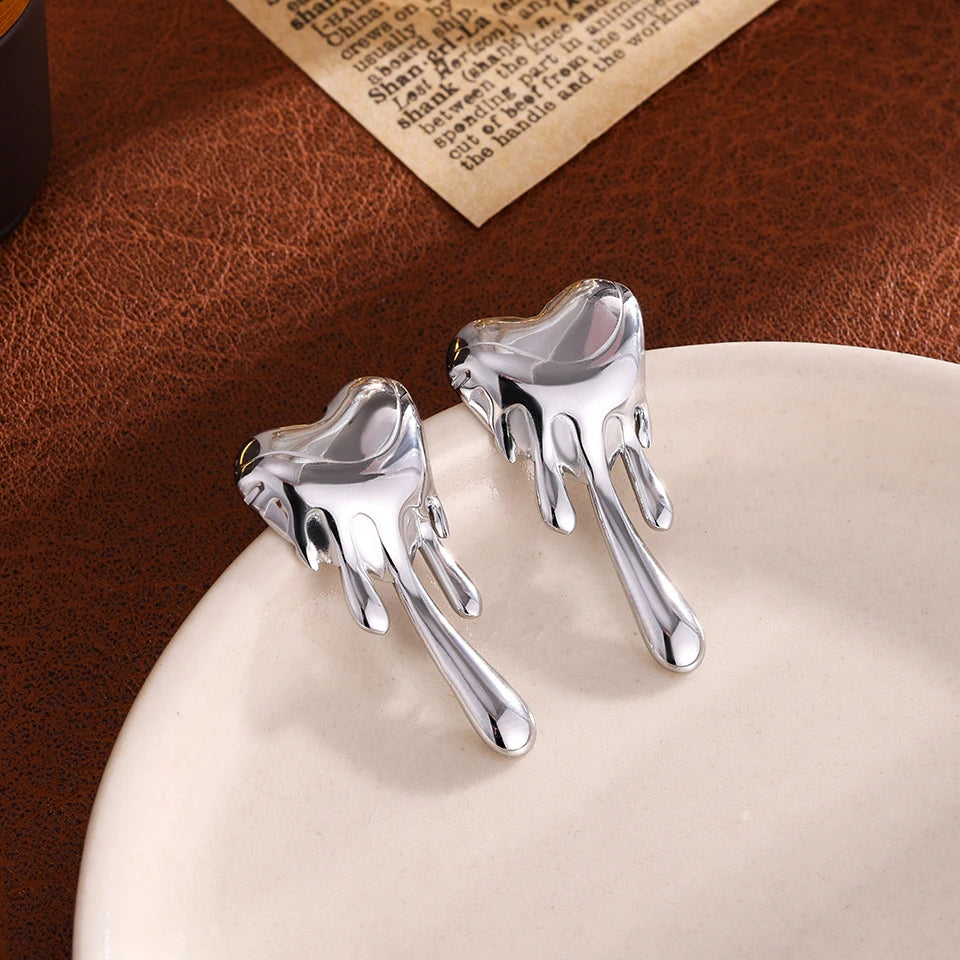 Melting Hearts Stud Earrings