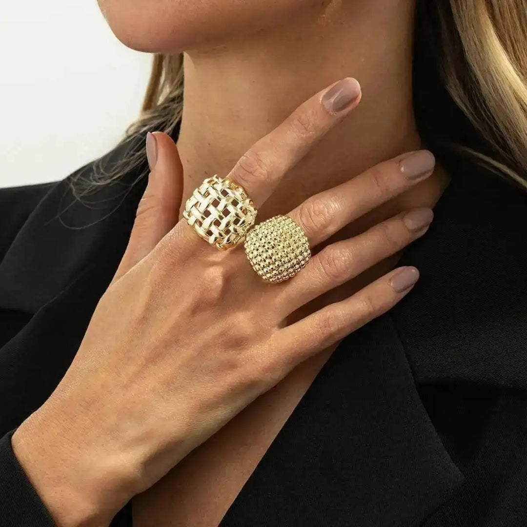 Lattice Duo Ring Set