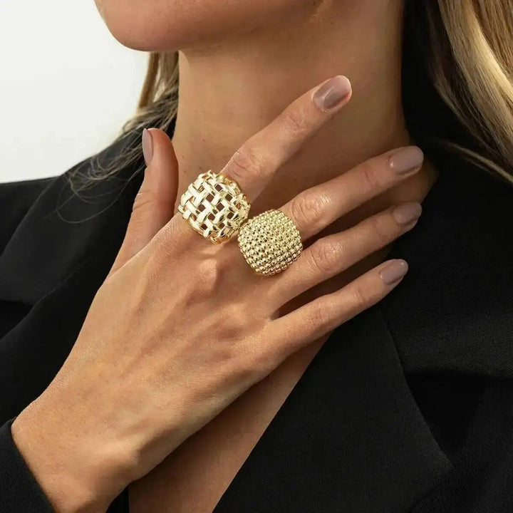 Lattice Duo Ring Set