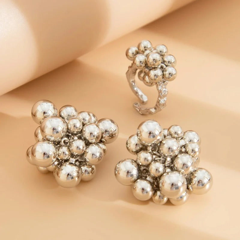 Orb Cluster Ring & Earring Set