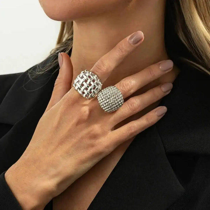 Lattice Duo Ring Set