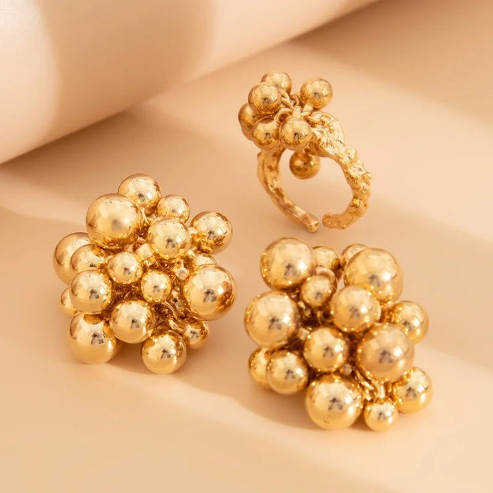 Orb Cluster Ring & Earring Set