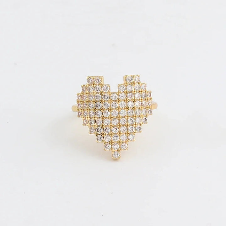 Pixel Heart Ring